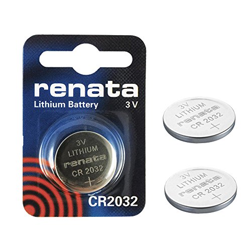 2 x auténtica Renata fabricada en Suiza pilas de litio CR2032 de 3 V 225 mAh botón célula de la moneda Batería de reloj Cover