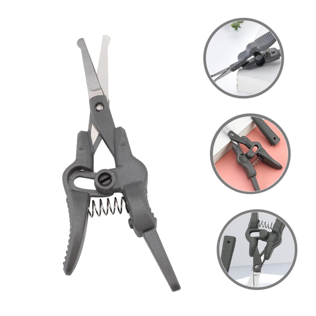 Mikinona Precision Nose Hair Trimmer Eyebrow Scissors 4pcs Set Durable Non-slip