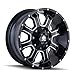 Mayhem Wheels FIERCE Black W/Milled Spokes Wheel with Alloy Steel (17 x 9. inches /5 x 87 mm, -12 mm Offset)