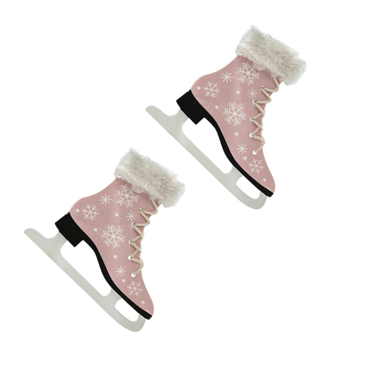 Beatifufu Hanging Decor Skate-Shaped Wooden Pendant Christmas Tree Decor Perfect for Festive Events