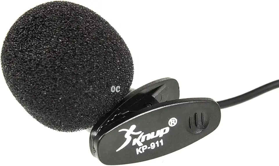 Microfone de Lapela com Fio KNUP KP911