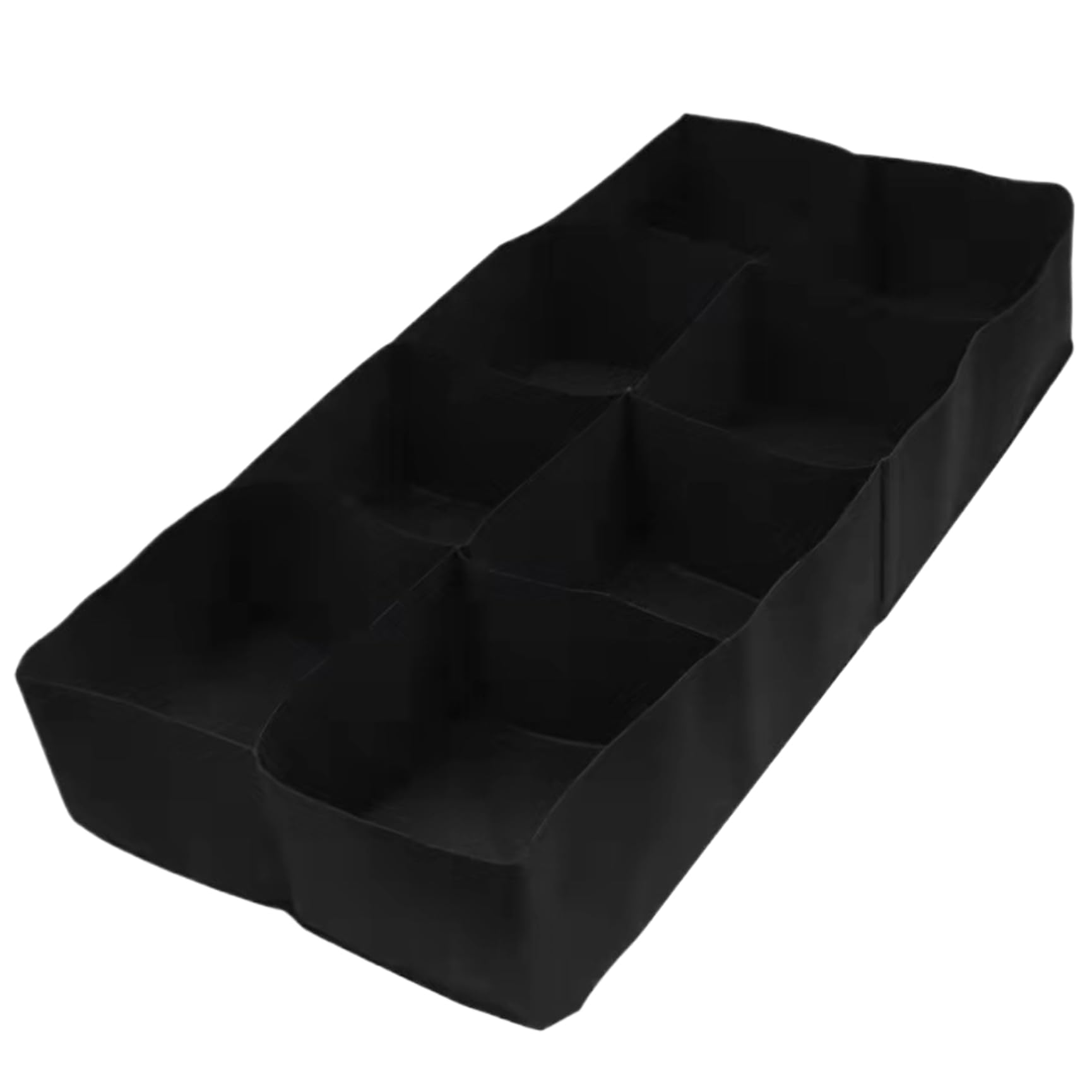 Azidweryq 8 Pockets Grow Bags, Rectangular Fabric Raised Garden Bed, 8 Grids Potato Planter Breathable Non Woven Fabric Planter Grow Bags For Vegetable Plants Flowers Raised Garden Bed
