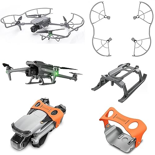 DJI AIR 3 �Ή� �A�N�Z�T���[3�_�Z�b�g-�v���y���K�[�h+�����f�B���O�M�A +�v���y���z���_�[ AIR 3 �A�N�Z�T���[