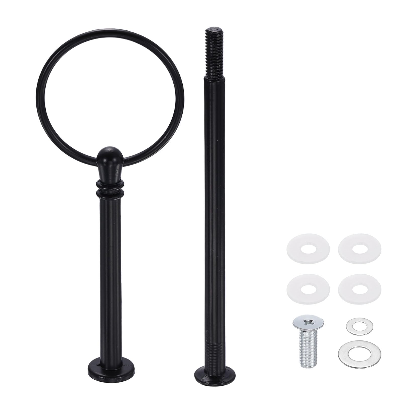 Kit quincaillerie présentoir gâteaux 2 niveaux noir en alliage zinc