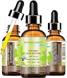 ORGANIC CHIA SEED OIL. 100% Pure / Natural / Undiluted / Cold Pressed Carrier Oil for Skin, Hair, Lip and Nail Care. 