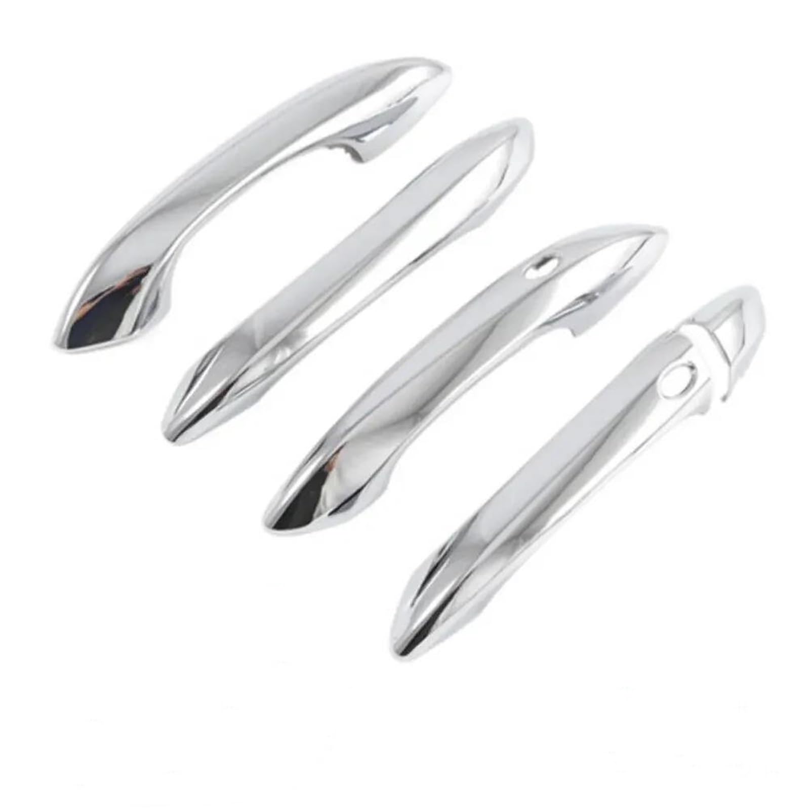 YSDSLS LHD Car Style Exterior Door Handle Moulding Cover Decoration for Hyundai for Tucson 2022-2023(Chrome Silver)