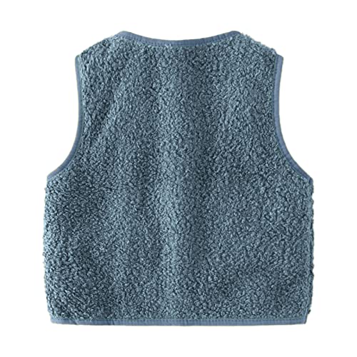 Baby Boys Girls Stand Collar Down Vest Winter Warm Lightweight Sleeveless Fleece Jackets Baby Cotton3