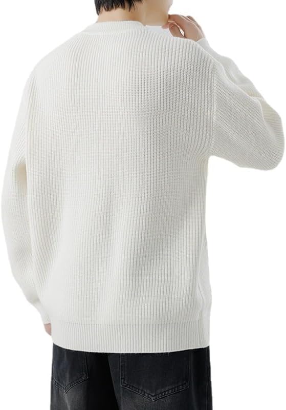 セーター メンズ ニットセーターク 冬服 暖かい 防寒 リブニット ップス ケーブル編み カジュアル 長袖 おしゃれ ファッション