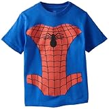 Spiderman Little Boys' T-Shirt, Royal, 7