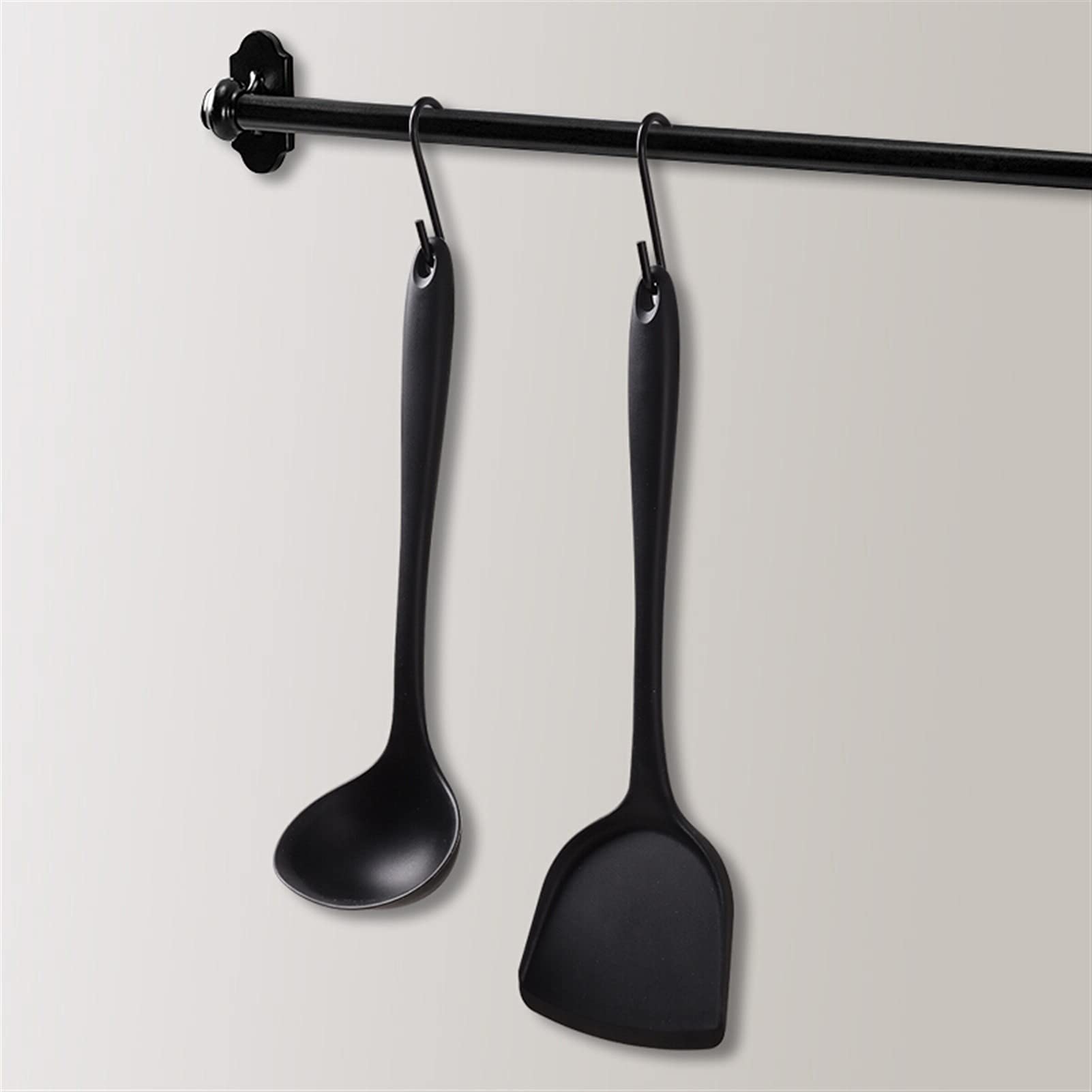 Pfannenwender aus Silikon – ergonomischer Griff, Spatel mit hoher Hitzebeständigkeit zum Kochen und Mischen, Kochspatel