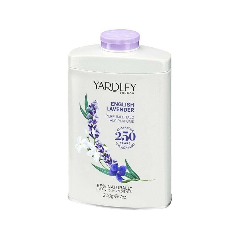 Yardley English Lavender Perfumed Body Powder, English Lavender Dusting Powder 200g
