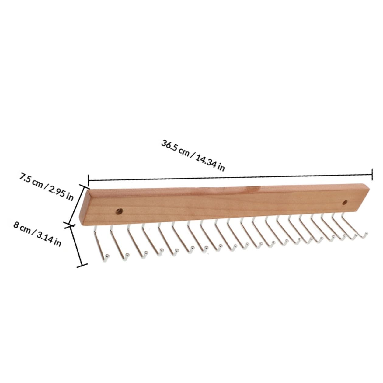 Wandmontierter Gürtelorganizer 2 Stück mit 20 Haken