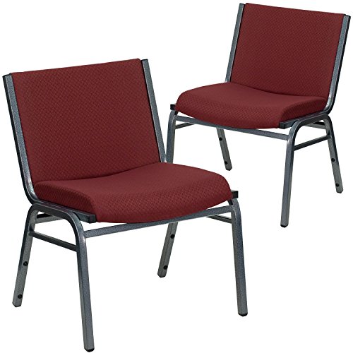 Flash Furniture Hercules Big & Tall Fabric Stack Chair Black | Fabric Upholstery Durable Construction Commercial Use 1000 LBS. Weight Capacity product thumbnail 11