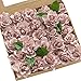 Ling's moment Artificial Flowers 25pcs Dusty Rose Gardenia Flowers w/Stem for DIY Wedding Bouquets Centerpieces Arrangements Party Baby Shower Home Decorations (Dusty Rose)