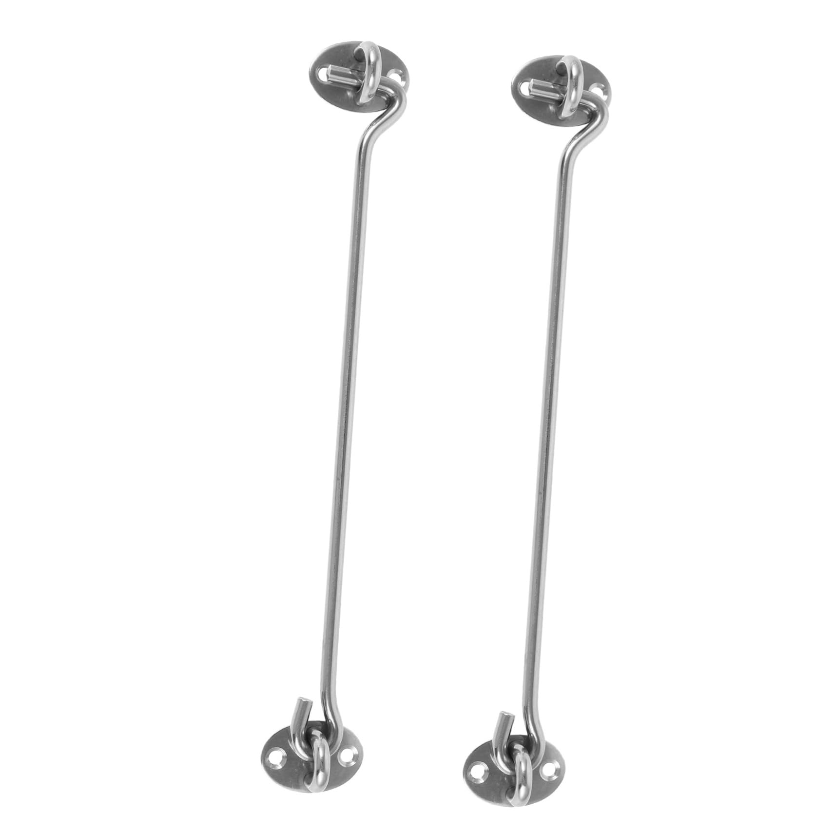 SOLUSTRE Barn Door Latch 2pcs Stainless Steel Hook Lock Door Hook for Sheds Fences