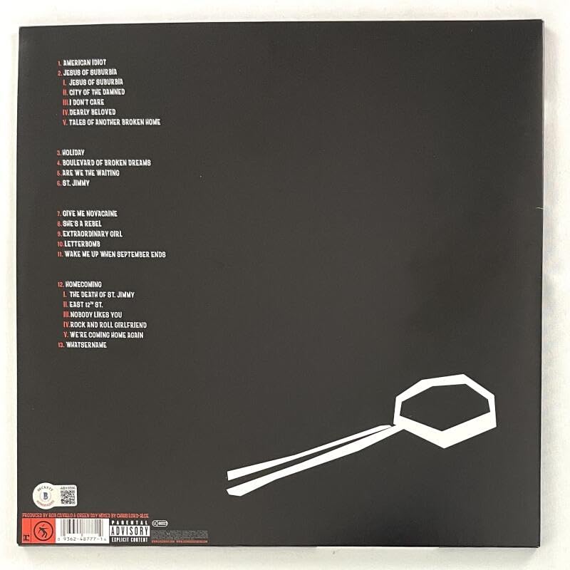 Billie Joe Armstrong & Mike Dirnt Signed Autograph Album Vinyl