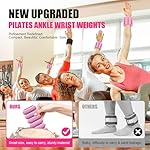 Wrist & Ankle Weights for Women, Wearable Strong Arm & Leg Weights Set of 2(1Lbs Each), Adjustable Ankle Weights for Walking, Yoga, Dance, Barre,Gym,Exercise,Pilates,Walking Running - Image 4