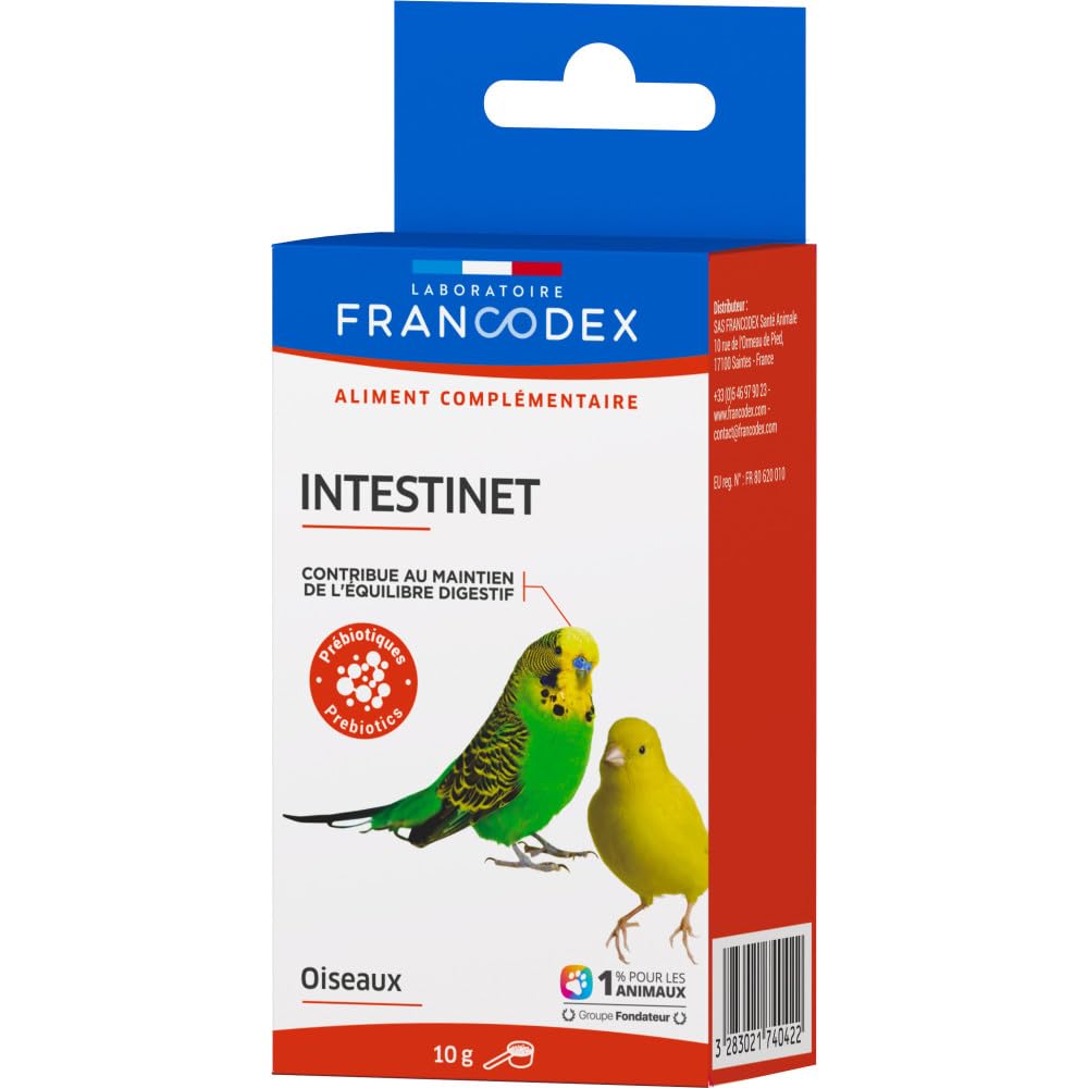 Francodex - Intestinet maintient l'équilibre digestif 10 g pour Oiseaux