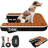 DOK Dog-DOK Mini Inflatable Dock Platform: Safe & Easy Water Access for Dogs Up to 30 lbs; Floating Non-Slip EVA Foam with Dog Boat Ramp for Pool, Dock, & Lake | Military Grade & High Visibility