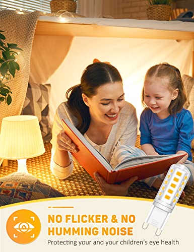 QNUJN G9 Led Bulbs Warm White, 5W, 500LM, 3000K, Equivalent to 50W Halogen - Image 4