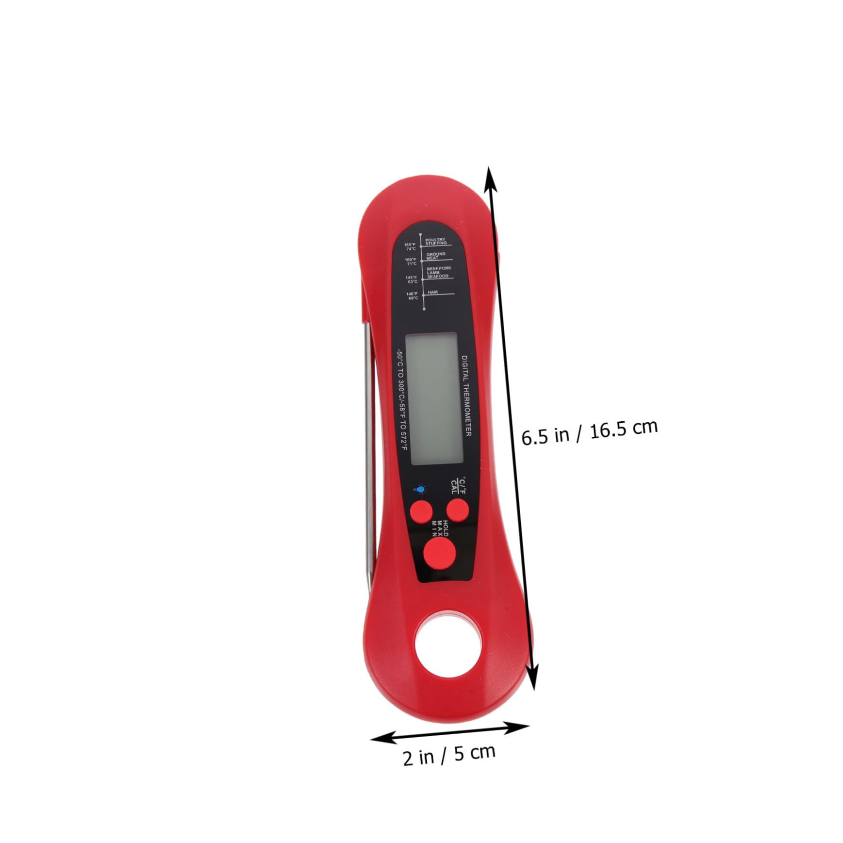 Amosfun 3St Grillthermometer kitchen thermometer küche fleisch Accurate Fleisch Küchen Küchenwaren Abs rot