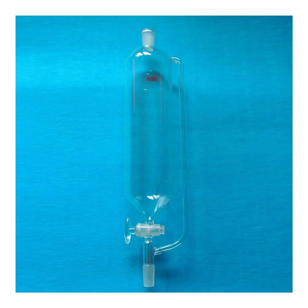 Embudo de igualación de presión 24/40 de 2000 ml con llave de paso de vidrio, cristalería de laboratorio