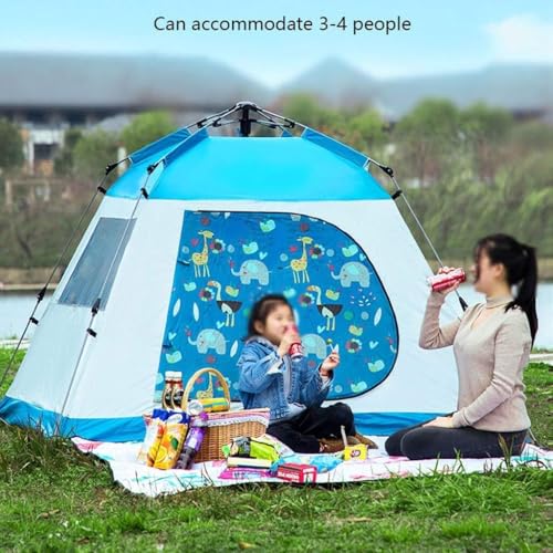 Carpa impermeable para camping 3-4 personas fácil de montar miniatura 7