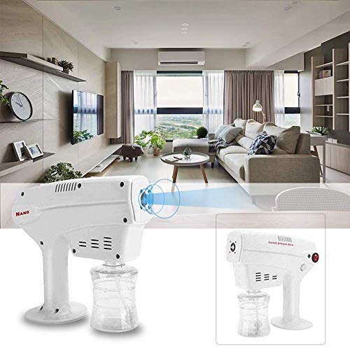 Lovinouse Upgraded Disinfectant Sprayer, 260 ml Handheld Nano Steam Atomizer, Portable Fogger Machine with Blue Light for Home, Office School Public