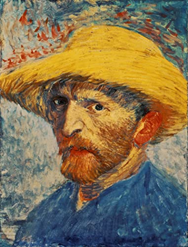 Puzzle 1000 Pièces Adulte Autoportrait avec Chapeau de Paille de Vincent Van Gogh 70x50cm Puzzles Adultes Puzzles Classiques 1000 Pièces Adultes Van Gogh...