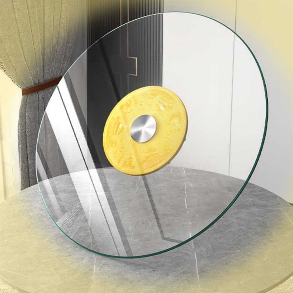 Lazy Susan en verre anti-explosion de 10 mm d'épaisseur avec rotation fluide à 360°