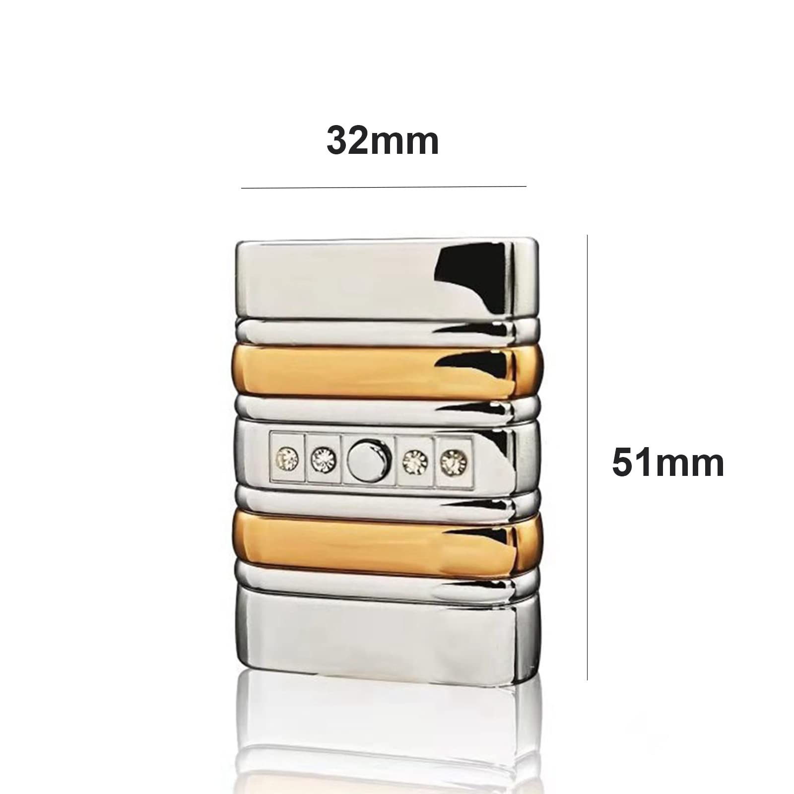 Encendedor de Metal Retro Inflable Portátil de Encendido de Gas Butano a Prueba de Viento Accesorios de Cigarrillos de Regalo para Hombres