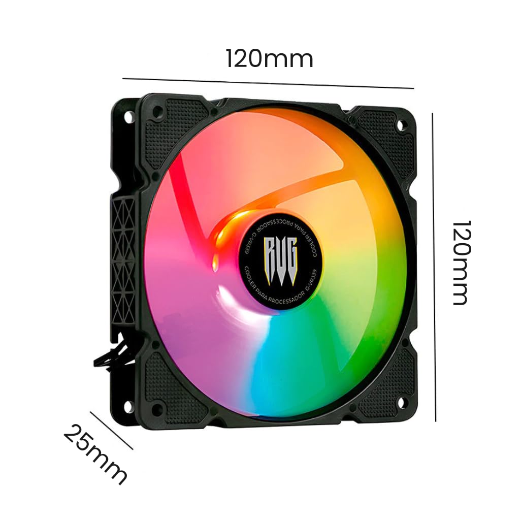 Kit Cooler Fan Revenger para Gabinete PC Gamer, 120mm, RGB, 3 Ventoinhas, 1500rpm, 38 CFM, Silencioso Kit Cooler Fan Revenger para Gabinete PC Gamer, 120mm, RGB, 3 Ventoinhas, 1500rpm, 38 CFM, Silencioso