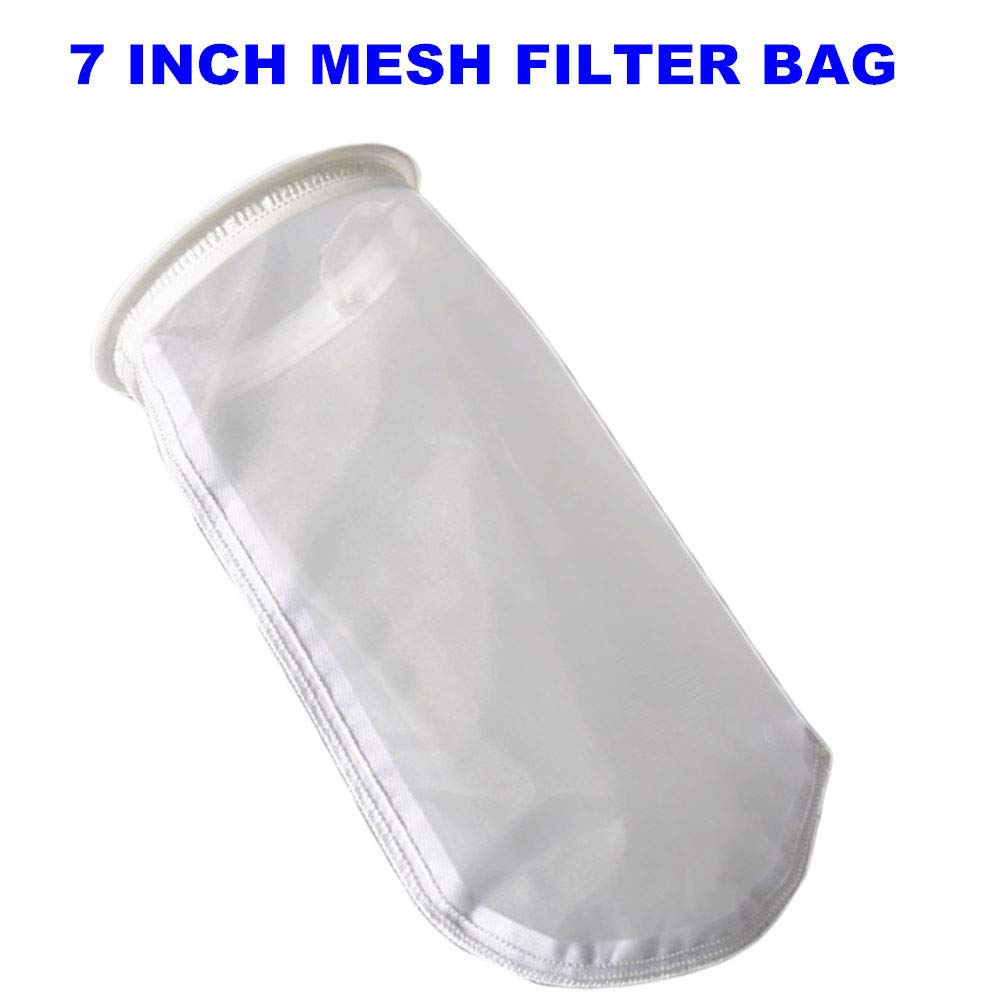 Calze filtranti in rete di nylon NMO 800 micron, anello da 17,8 cm da 45,7 cm, sacchetti filtro liquido – confezione da 2 (800 micron 17,8 x 45,7 cm)
