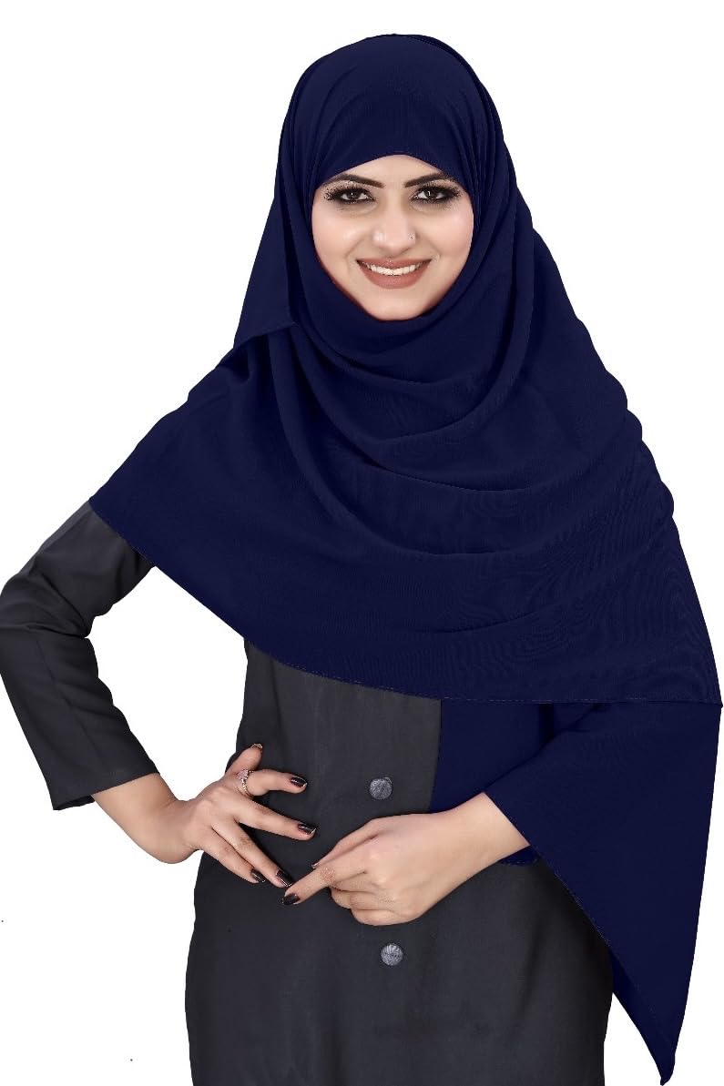 Premium Hijab Head Scarf Shawl Wrap | 72x185cm Lightweight | Versatile Style: Hijab, Shawl, Turban | Pins Optional | Color Variations Possible