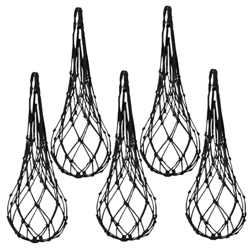 Amaca per melone da 5 pezzi - Amaca per frutta resistente da 23, 6 pollici, culle per melone all'uncinetto addensate per traliccio da giardino