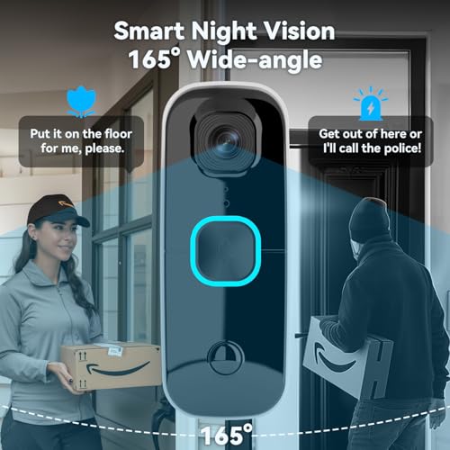 Swann Buddy 4K Wi-Fi Wireless Video Doorbell Security Camera, Two-Way Audio, Motion Detection, Night Vision, Cloud Storage Home Surveillance Solution for Indoor & Outdoor Use - Image 5