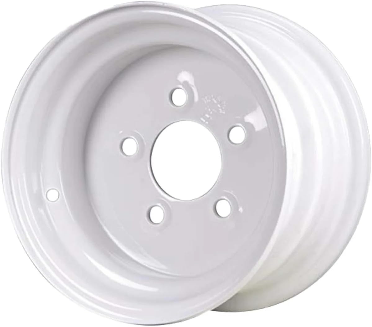 Premium Service 8x3.75 5 on 4.5 Steel Trailer Wheel - White (2)