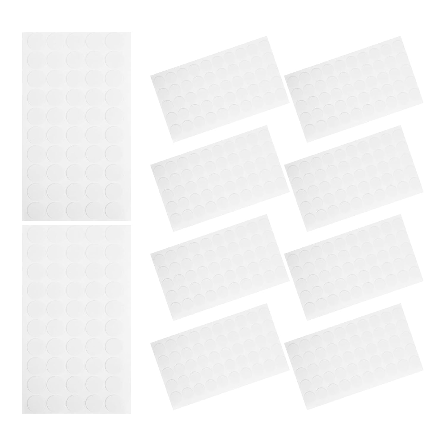 VANZACK 500pcs Double-Sided Adhesive Dots Acrylic Glue Tape Strong Hold No Trace Removable Sticky Putty for Wall Hangings and Craft Projects Round Invisible Finish 20mm