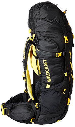 Image of Wildcraft HypaDura 65 liters Black Rucksack (8903338049562)