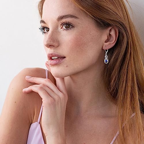 Starchenie Infinity Dangle Earrings For Women Sterling Silver September Birthstone Drop Earrings,Birthday Gift For Women Girls #TOP1