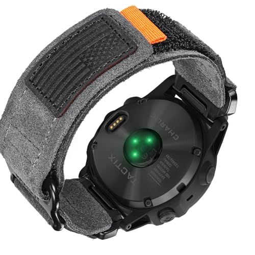 Correa de cuero gamuza 20mm para relojes Garmin miniatura 1