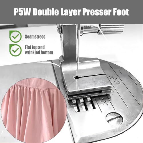 3PCS Industrial Piping Feet para Máquina de Coser miniatura 3