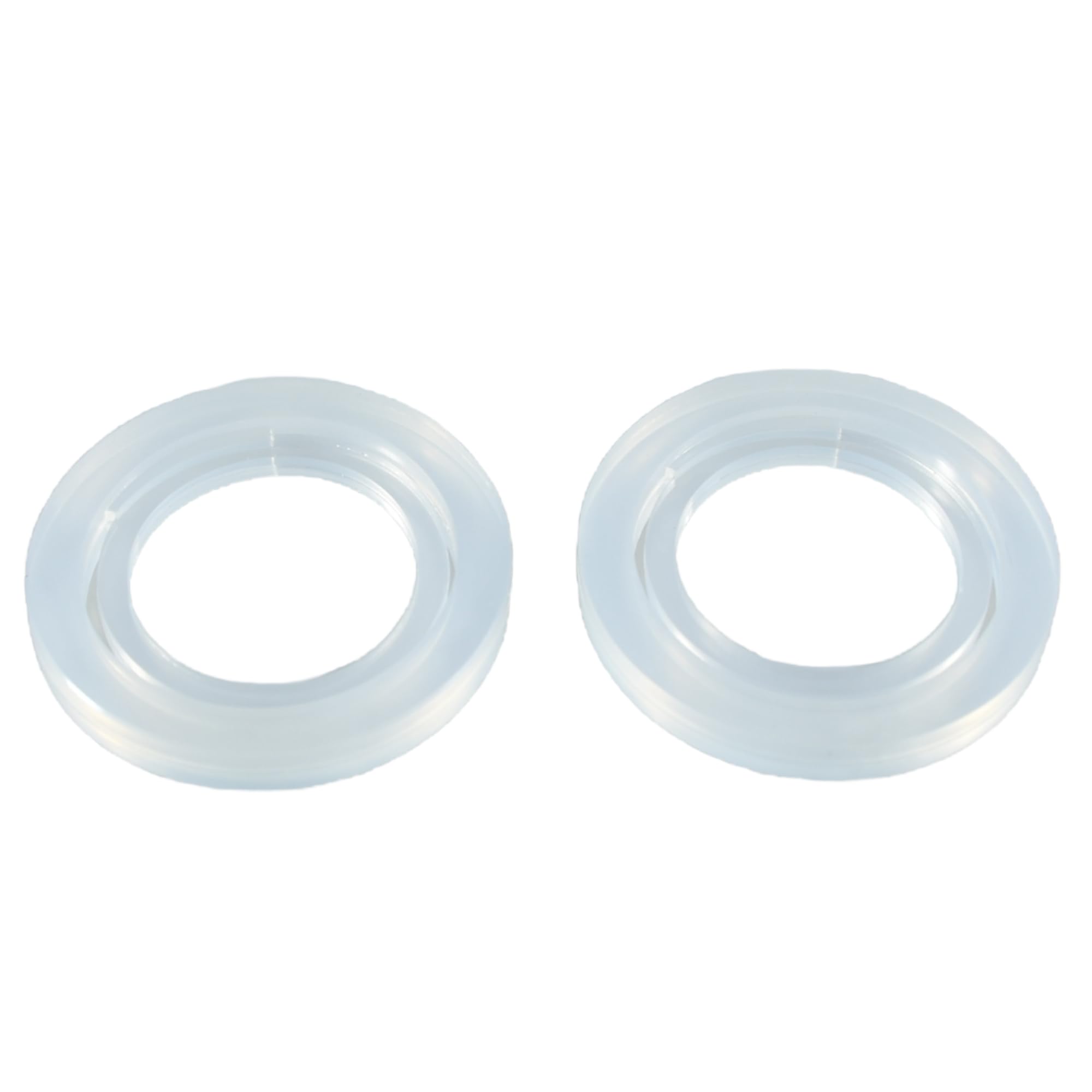 A Variety of Spare Parts and Accessories for Whipped Cream Dispenser - Head Rubber Gasket- Rubber. (Clear) (2)