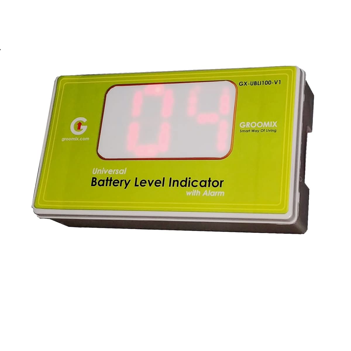 Universal Battery Level Indicator in Percentage for All Type of Battery Bank Li-ion 3.7V, 12V, 24V, 240V with Big Seven Segment Display Low Battery Alarm According to Level Below 25%-image-0