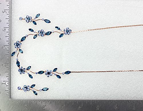 Image of Faship Gorgeous Rhinestone Crystal Floral Necklace Earrings Set