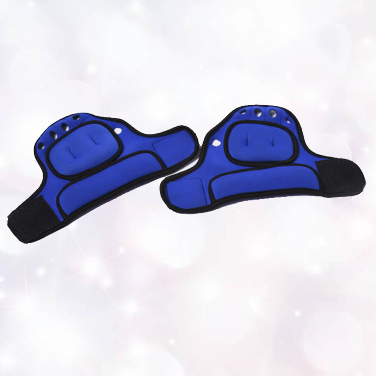 SEWACC Guantes Peso Guante de Entrenamiento de Resistencia 1kg Azul de Poliéster y Arena, para Jogging y Ejercicio Físico, para Hombre y Mujer