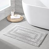 Nautica - Bath Rugs, Reversible Tufted Cotton Bath Mat, Soft & Absorbent, Oeko-Tex Certified (Micellar Solid Grey, 2-Piece)