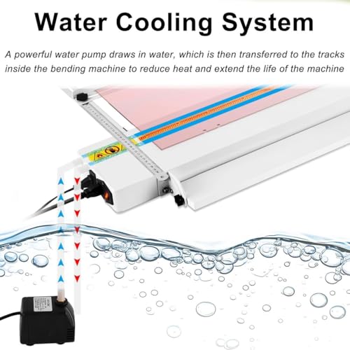 Dobladora de plástico acrílico longitud ajustable y calor 0-85°C 5