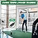 Zcoorey Golf Swing Trainer - Click Stick Golf Trainer for Golf Tempo Practice, Weighted Golf Training Aid Helps Enhance Strength, Improve Swing Rhythm & Maintain Balance