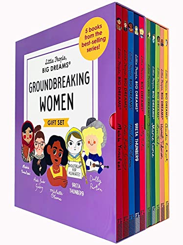 Image of Little People, Big Dreams Groundbreaking Women & Trailblazing Women Collection 10 Books Box Gift Set (Malala Yousafzai,Ruth Bader Ginsburg,Michelle Obama,Amelia Earhart,Rosa Parks,Marie Curie & More)